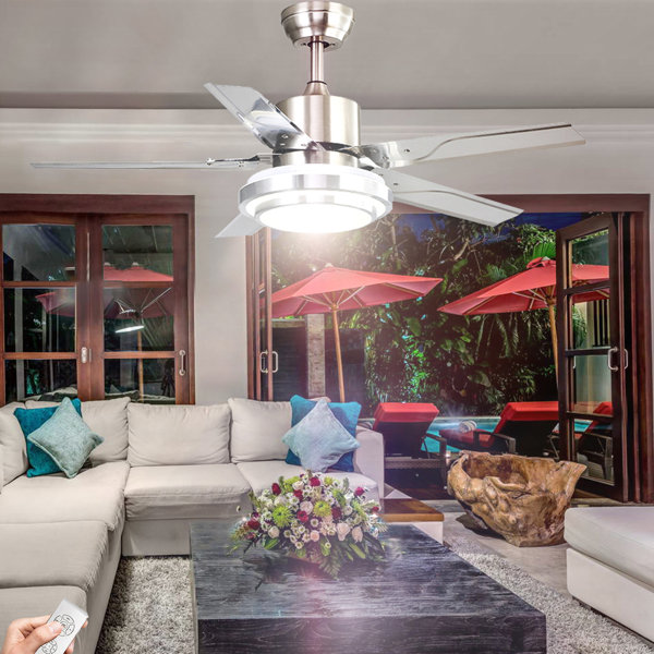 Latitude Run® Ceiling Fan with LED Lights Wayfair Canada